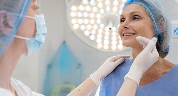 Mejores cirujanos plásticos - Mujer en la mejor clínica estética Barcelona realizándose un tratamiento facial con los mejores cirujanos plásticos en Barcelona