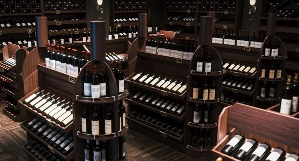 Tiendas de vino - Exhibición de vinatería para comprar vinos en una de las mejores tiendas de vinos de Barcelona