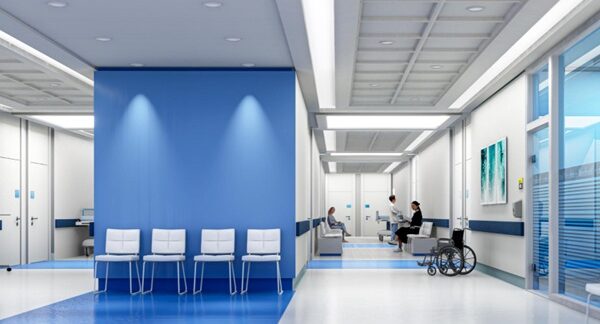 Centros de salud - Sala de espera de un hospital en Barcelona con atención clínica y de ambulatorio reconocido como uno de los mejores centros de salud de Barcelona